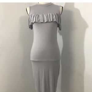 Rebel Sugar black cold shoulder dress